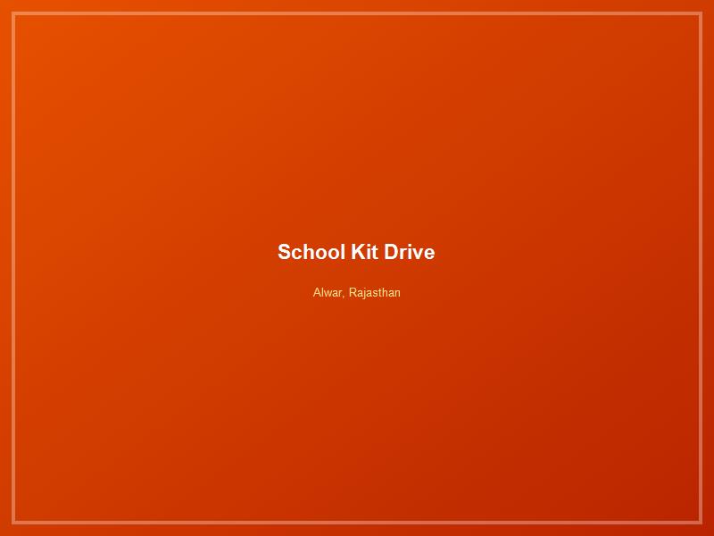 Annual School Kit Distribution