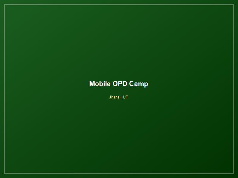 Mobile OPD Camp in Bundelkhand